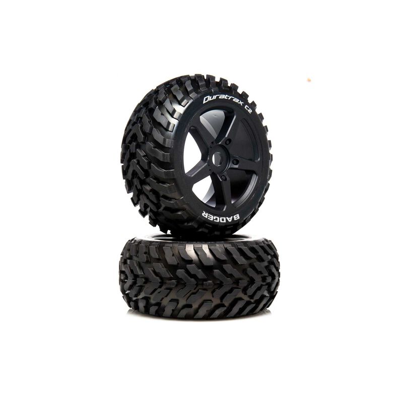 Duratrax 1/8 BADGER Truggy Tire C2 Mounted 0 Offs